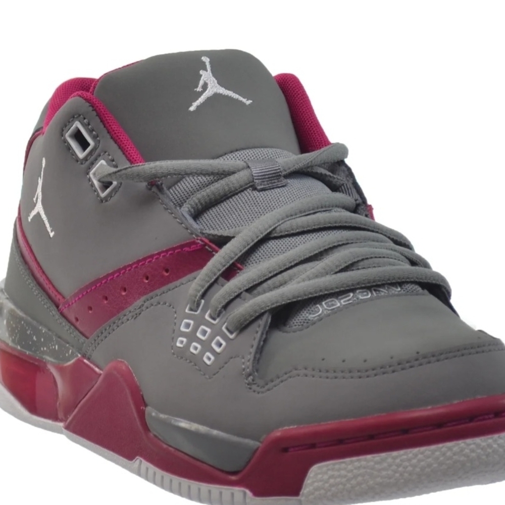 Jordan Red and Gray Sneakers